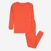Leveret Matching Family Pajamas – Solid Orange – 100% Cotton – Customizable for Personalization - 2 of 4