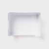 Large Plastic Open Face Pantry Bin White - Brightroom™: Kitchen Cabinet Organizer, 13"x9.5"x6" Storage Solution - 3 of 4