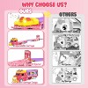 Skirfy 7 in 1 Carrier Truck Toys with Light & Sound, Toddler Toys Birthday Gifts for Princess Girls, Pink - 2 of 4