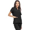 Hey Collection Women's Stretch V-Neck Medical Scrub Top with Princess Seam - 3 of 4