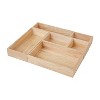 Martha Stewart 6pc Wooden Desk Drawer Organizer Set In Natural Wood: Desk Organization, Drawer Organization, Brown Wood - 4 of 4