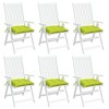 VidaXL Chair Cushions 6 pcs Bright Green 19.7"x19.7"x2.8" Oxford Fabric - 4 of 4