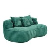 Kumasinova Large Bean Bag Chairs for Adults and Kids,Lazy Sofa with 3 Pillows,Corduroy High Back Lounge Chair Indoor,Living Room Furniture - 2 of 4