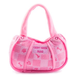 Pink Checker Chewy Vuiton Handbag - 1 of 4