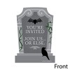 Big Dot of Happiness Creepy Cemetery - Shaped Fill-In Invitations - Spooky Halloween Tombstone Party Invitation Cards with Envelopes - Set of 12 - 3 of 4