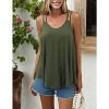 Zeagoo Women's Loose Tank Tops Flowy Backless Camis Tanks Sleeveless Shirts - 4 of 4