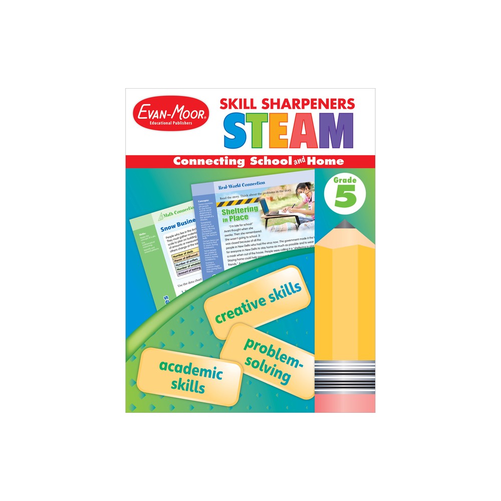 Skill Sharpeners: Steam, Grade 5 - by Evan-Moor Educational Publishers (Paperback)