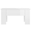 vidaXL Coffee Table High gloss white Engineered wood Medium - 3 of 4
