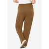 Woman Within Plus Size 7-Day Knit Ribbed Straight Leg Pant - 3 of 4