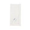 Saro Lifestyle Embroidered Seashell Serenity Napkin (Set of 6), White, 20"x20" - 2 of 4