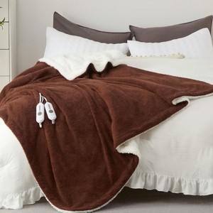 Heated Blanket Electric Blanke Soft SHER PA with 4 Heating Levels & Auto Off, Overheat Protection, Machine Washable, ETL Certification - 1 of 4