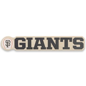 MLB San Francisco Giants Chunky Wood Wall Sign: Sports Decor Panel - 1 of 4
