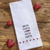 Split P I Love You Embroidered Decorative Dishtowel Set of 2 - image 2 of 4