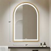 Arched Frame LED Dimmable Anti-Fog Bathroom Vanity Mirror - 3 of 4