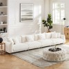 MINIMORE Modern Style 160"W Modular Chris 5Seater Sofa White - 2 of 4