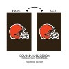 Evergreen NFL Cleveland Browns Applique House Flag 28 x 44 Inches Outdoor Decor for Homes and Gardens - 2 of 4