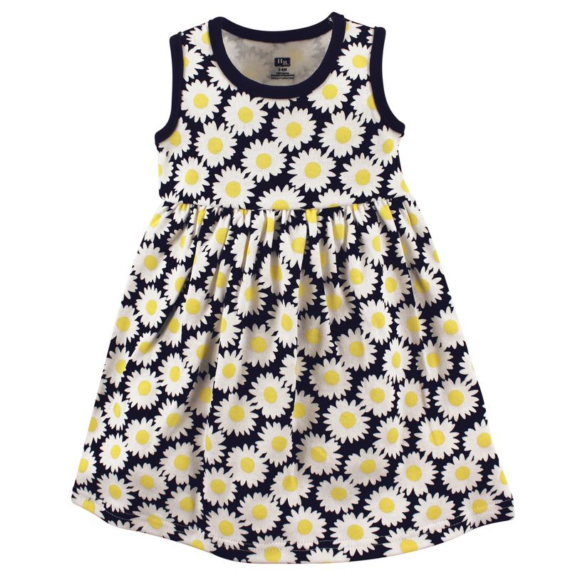 Hudson Baby Infant and Toddler Girl Cotton Dress and Cardigan 2pc Set, Daisy, 4 of 6