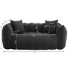 OUTSUPPLY Soft Bean Bag Chair for Two, High-Resilience Foam, Square Lounger with Armrests, Chenille Cover for Living Room - 2 of 4