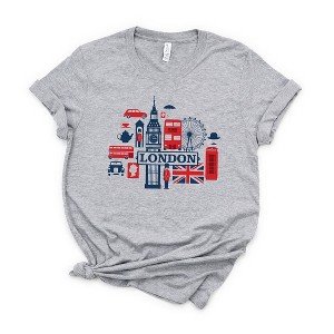 Simply Sage Market Women's London Collage Short Sleeve Graphic Tee - 1 of 3