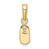 Black Bow Jewelry 14k Yellow Gold Textured Baby Shoe Pendant, 5 x 15mm - 3 of 4
