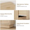 6 Drawer Rattan Dresser for Bedroom, Integrated Cabinet Body & Legs Design, Wooden Chest of Drawers for Hallways, Entryways and Closet, Easy Assembly - 4 of 4