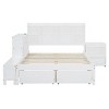 Full Size Wooden Platform Bed With Multi-functional Storage Space,Nightstand,2 Drawers,USB Ports And Desk,Bedroom Sets Furniture -Maison Boucle - 4 of 4