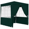 vidaXL Professional Party Tent with Side Walls 6.6'x6.6' Green 0.3 oz/ftÂ² - 2 of 4