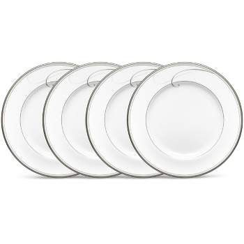Noritake Platinum Wave Set of 4 Bread & Butter/Appetizer Plates