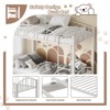 Metal Bunk Bed Twin Over Twin, Heavy Duty Bunkbeds Frame with Arched Guardrail and Safety Ladder - 4 of 4