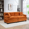 NicBex Modern Chenille Deep Seat Loveseat Sofa with Comfy Armrests & Pillows,2-Seat Sectional Sofa for Living Room,Bedroom - 2 of 4
