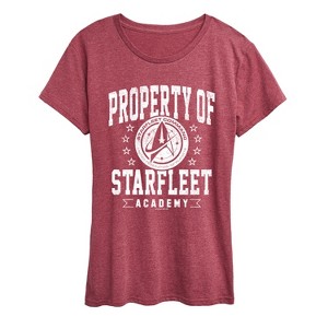 Women's - Star Trek - Property of Starfleet Short Sleeve Graphic T-Shirt - 1 of 4