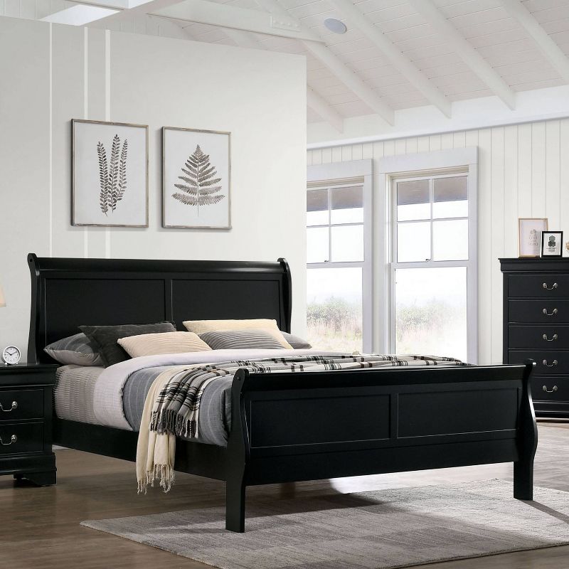 Sliver Sleigh Panel Bed - HOMES: Inside + Out, 3 of 7