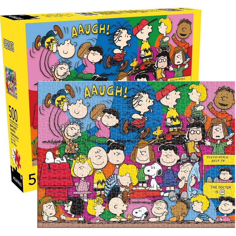 Aquarius Puzzles Peanuts Cast 500 Piece Jigsaw Puzzle, 1 of 7