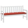 vidaXL Garden Bench Cushion Melange Red 100% Polyester 59 x 19.7 x 2.8 in - 2 of 4