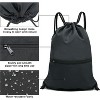 Drawstring Backpack, Lightweight Sports Gym Sack for Men & Women, Durable Cinch Snackpack for Beach - 3 of 4