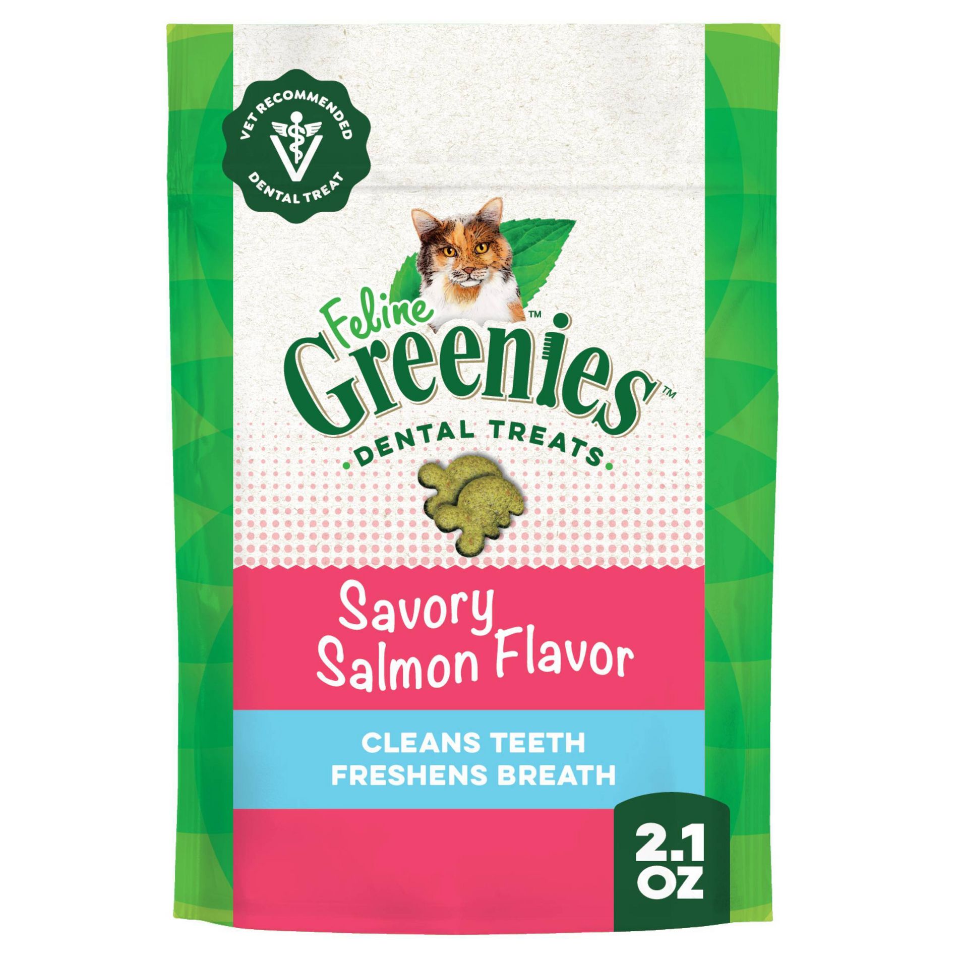 Greenies Savory Salmon Flavor Dental Cat Treats