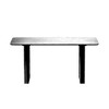Lirago Solid Wood 67'' Rectangular Dining Table for 6 People Nordic Style Black - 3 of 4