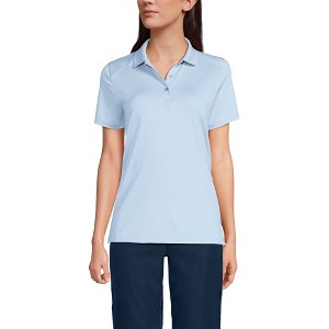 Lands' End School Uniform Women's Short Sleeve Feminine Fit Rapid Dry Polo Shirt - 1 of 3