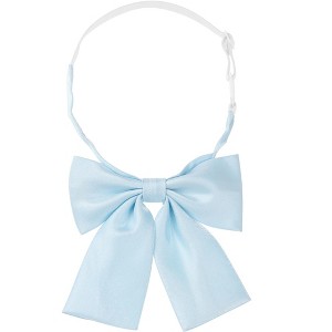 INSPIRE CHIC Women's Metallic Shiny Solid Color Square End Bow Ties - 1 of 4