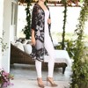 Anna-Kaci Women's Embroidered Floral Butterfly Crochet Drop Shoulder Cardigan - 2 of 4