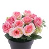Unique Bargains Artificial Plants Rose Plastic 3.74"x3.74"x7.48" 1 Pc - 4 of 4