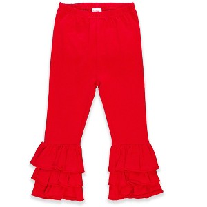 RuffleButts Girls Ruffle Flare Pants - 1 of 4