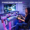 Bestier 41.6”/57” L Shaped Gaming Desk with Monitor Stand & Power Outlet, LED Corner Computer Desk with Cup Holder & Controller Stand - 2 of 4