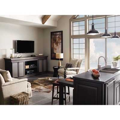 Mini Brushed Nickel LED Pendant Light with Glass Shade