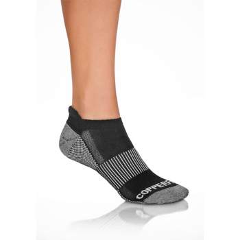 Copper Fit Ankle Socks Women's Black - 3pk 9-11
