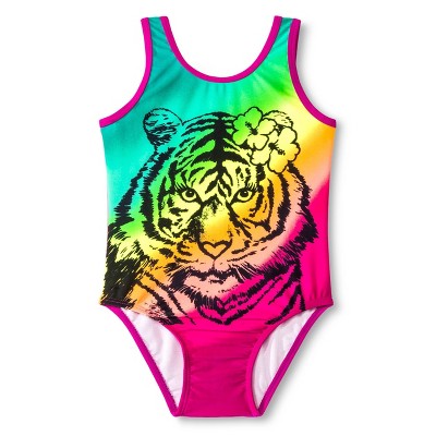 girls tiger swimsuit