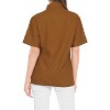 LA LEELA Womens Summer's Casual Blouse Shirt Blouses Short Sleeve Button Up Dress Tops Tee Shirts Coverup Hawaiian Dresses for Women - 4 of 4