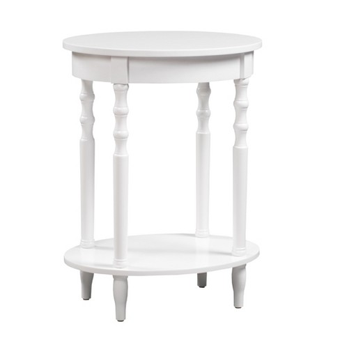 Classic Accents Brandi Oval End Table White - Breighton Home : Target