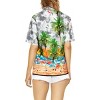 HAPPY BAY Hawaiian Shirts Womens Casual Summer Beach Party Tropical Colorful Tops Blouses Short Sleeve Dress Shirts Dresses for Women - 3 of 4