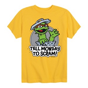 Boys' - Sesame Street - Tell Monday To Scram Short Sleeve Graphic T-Shirt - 1 of 4